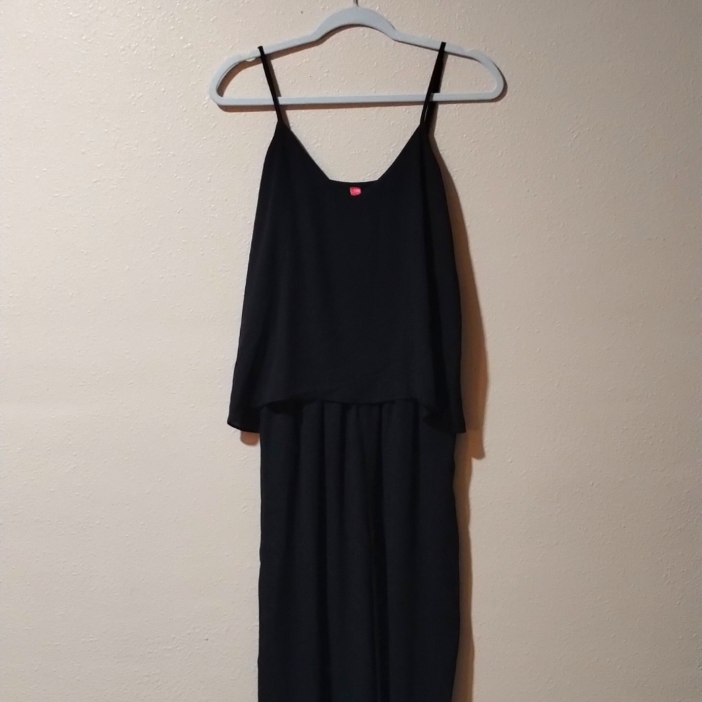 Women's size large black sheer jumpsuit